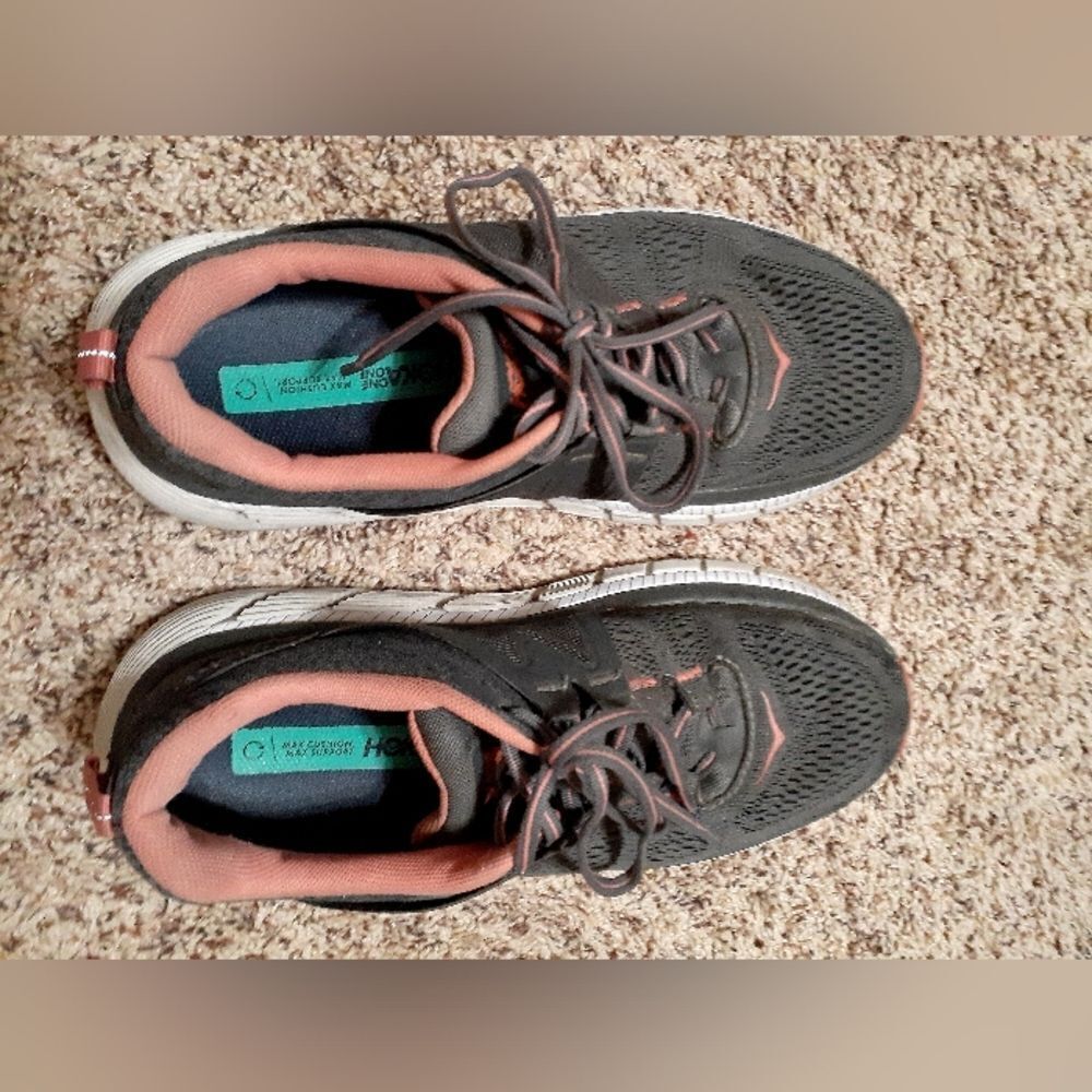 Women's Hoka One One Gaviota 2 Dark Shadow/Lantana Mesh - Picture 3 of 6